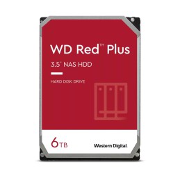 Dysk HDD WD Red Plus WD60EFPX (6 TB   3.5"  256 MB  5400 obr/min)