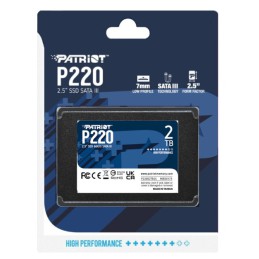 SSD PATRIOT P220 2TB SATA3 2,5" P220S2TB25
