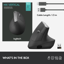 Mysz Logitech MX 910-005448 (optyczna  4000 DPI  kolor czarny)
