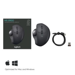 Mysz Logitech MX Ergo 910-005179 (optyczna  2048 DPI  kolor czarny)