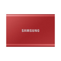 Dysk zewnętrzny SSD Samsung T7 (500GB  USB 3.2  czerwony  MU-PC500R/WW)