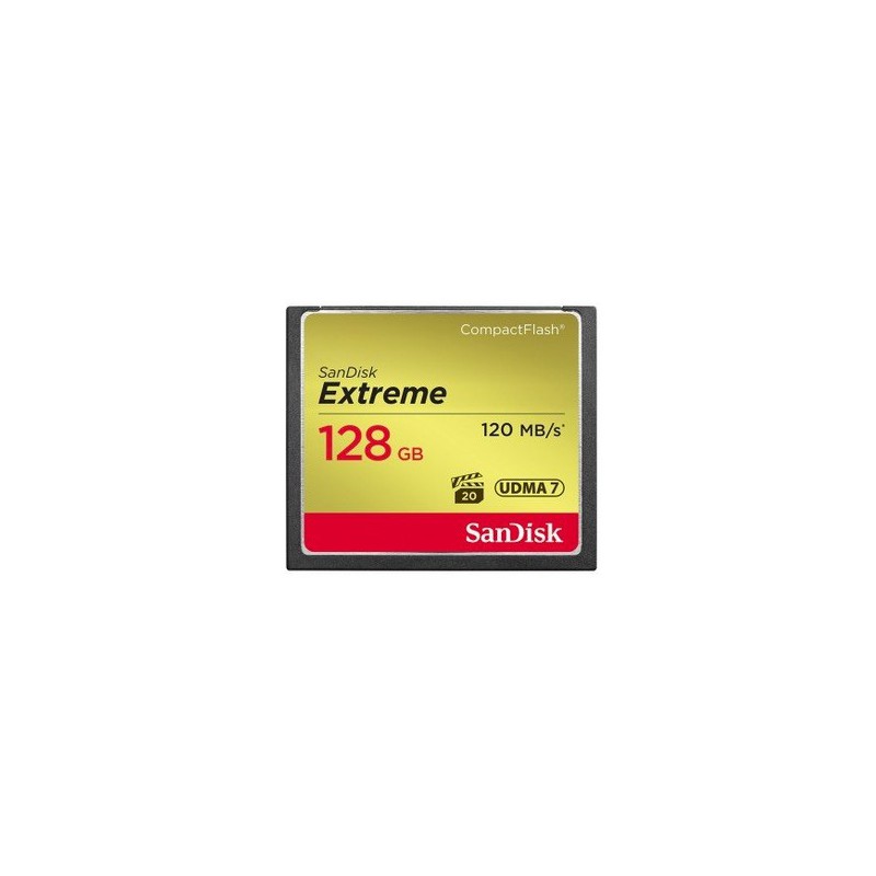 SANDISK COMPACT FLASH EXTREME 128GB 120 MB/s
