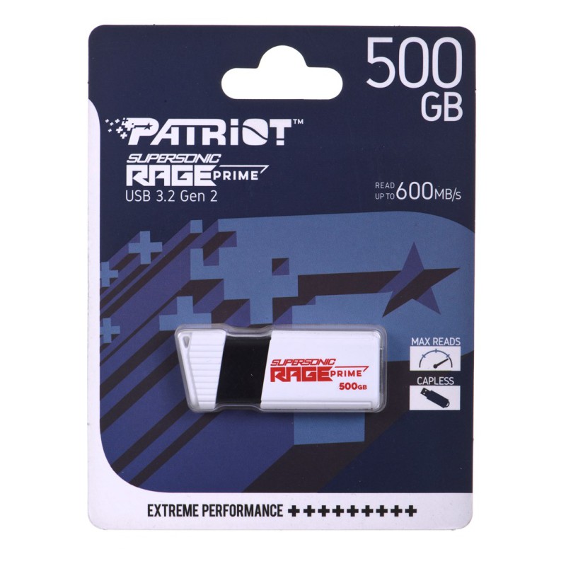 Patriot Rage Prime 600 MB/s 512GB USB 3.2 8k IOPs