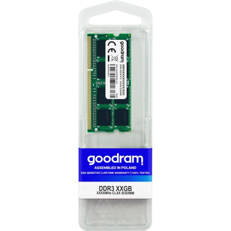 Pamięć GoodRam GR1600S364L11/8G (DDR3 SO-DIMM  1 x 8 GB  1600 MHz  CL11)