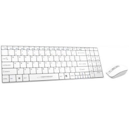 Zestaw klawiatura + mysz Esperanza EK122W (USB 2.0  kolor biały  laserowa)
