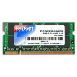 Pamięć Patriot Memory Signature PSD22G8002S (DDR2 SO-DIMM  1 x 2 GB  800 MHz  CL6)