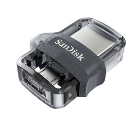 Pendrive SanDisk ULTRA SDDD3-128G-G46 (128GB  microUSB, USB 3.0  kolor szary)