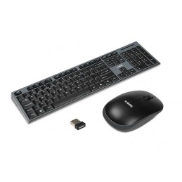 Zestaw klawiatura + mysz IBOX DESKTOP PRO KIT IKMS606W (USB 2.0  (US)  kolor czarny  optyczna  1200 DPI)