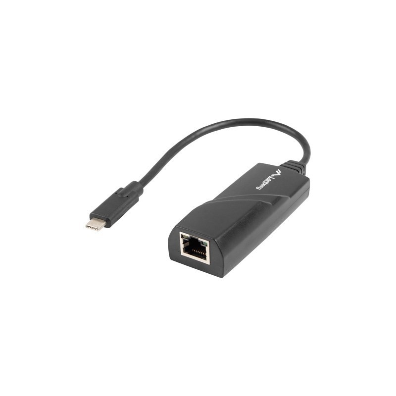 Karta sieciowa Lanberg NC-1000-02 (USB 3.1, USB-C  1x 10/100/1000Mbps)