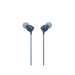 Słuchawki JBL T110 (niebieskie, z mikrofonem)