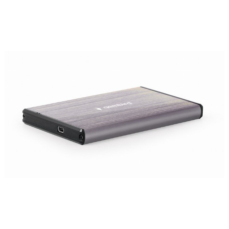 GEMBIRD OBUDOWA HDD/SSD USB 3.0 2.5" SATA, SZCZOTKOWANE ALUMINIUM, KOLOR JASNY SZARY