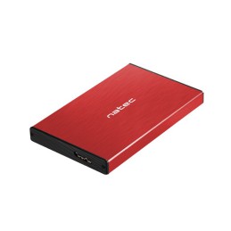 Obudowa NATEC Rhino Go NKZ-1279 (2.5"  USB 3.0  Aluminium  kolor czerwony)
