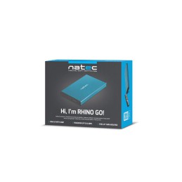 Obudowa na dysk NATEC Rhino Go NKZ-1280 (2.5"  USB 3.0  Aluminium  kolor niebieski)