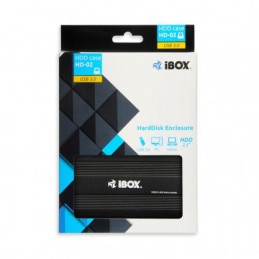 Obudowa IBOX HD-02 ZEW. 2,5" USB 3.0 IEU3F02 (2.5"  USB 3.0  Aluminium  kolor czarny)