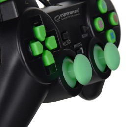 Gamepad kontroler Esperanza TROOPER EGG107G (PC, PS3  kolor czarno-zielony)