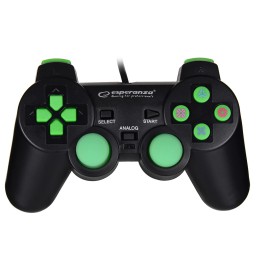 Gamepad kontroler Esperanza TROOPER EGG107G (PC, PS3  kolor czarno-zielony)