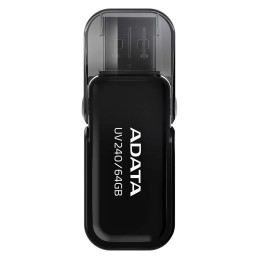 Pendrive ADATA UV240 AUV240-64G-RBK (64GB  USB 2.0  kolor czarny)