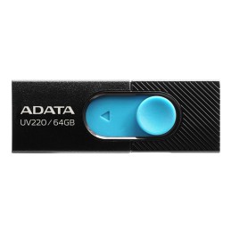 Pendrive ADATA UV220 AUV220-64G-RBKBL (64GB  USB 2.0  kolor czarny)