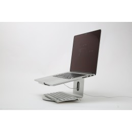 POUT Eyes4 – Aluminiowa podstawka pod laptopa, kolor srebrny