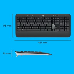 Zestaw klawiatura + mysz membranowa Logitech MK540 920-008685 (USB   kolor czarny  optyczna  1000 DPI)