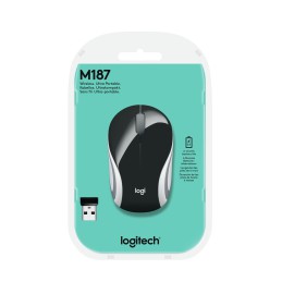 Mysz Logitech M187 Mini 910-002731 (optyczna  1000 DPI  kolor czarny