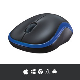 Mysz Logitech M185 910-002239 (optyczna  1000 DPI  kolor niebieski)