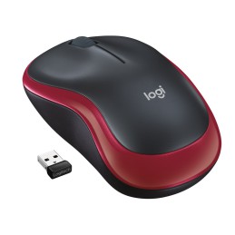 Mysz Logitech M185 910-002240 (optyczna  1000 DPI  kolor czerwony)