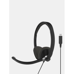 Koss CS300 USB Communication Headsets, On-Ear, Wired, Microphone, Black