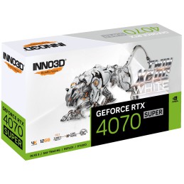 Karta graficzna INNO3D GeForce RTX 4070 SUPER TWIN X2 OC WHITE