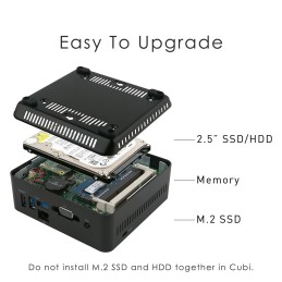 MSI Cubi N JSL-043EU Celeron N4500 4GB SSD128GB M.2 Win11 Pro Black