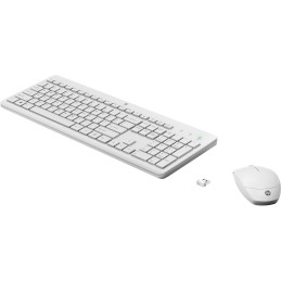 Zestaw Klawiatura + Mysz Hp 230 Wireless Mouse And Keyboard Combo Bezprzewodowe Białe 3L1F0Aa