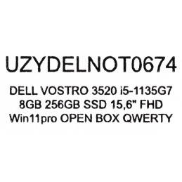 Dell Vostro 3520 I5-1135G7 8Gb 256Gb Ssd 15,6" Fhd Win11Pro Open Box Qwerty