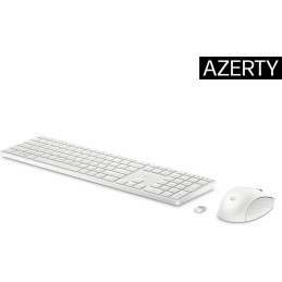 Zestaw Klawiatura + Mysz Hp 650 Wireless Keyboard And Mouse Combo Bezprzewodowe Białe 4R016Aa