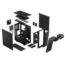 Projektowanie Fraktalne | Meshify 2 Kompaktowy | Czarny | Zasilacz W Zestawie | Format Atx