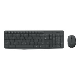 Mk235 Wireless Keyboard / Mouse/Combo Grey-Deu-2.4Ghz-Central
