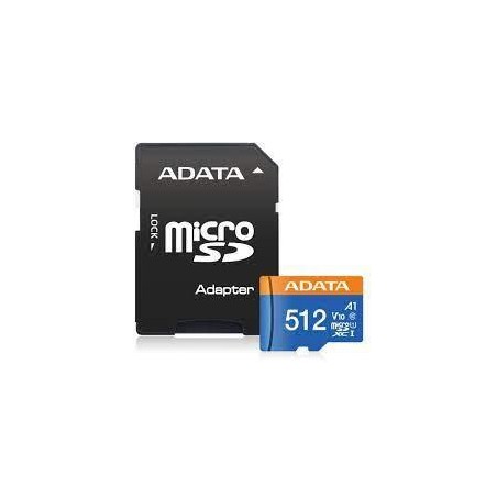 Memory Micro Sdxc 512Gb W/Ad./Ausdx512Guicl10A1-Ra1 Adata