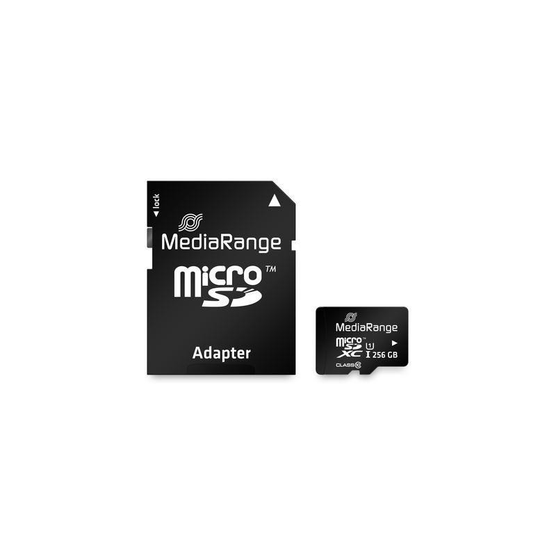 Memory Micro Sdxc 256Gb Uhs-1/W/Adapter Mr946 Mediarange
