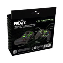 Gamepad Przewodowy Esperanza Pirate Egg114K Pc/Xbox One/Xbox Series X/S (Czarny)