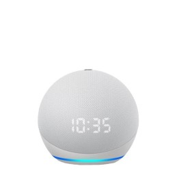 Amazon Echo Dot 5 Z Zegarem Glacier White