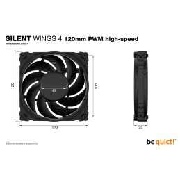 Case Fan 120Mm Silent Wings 4/Bl094 Be Quiet