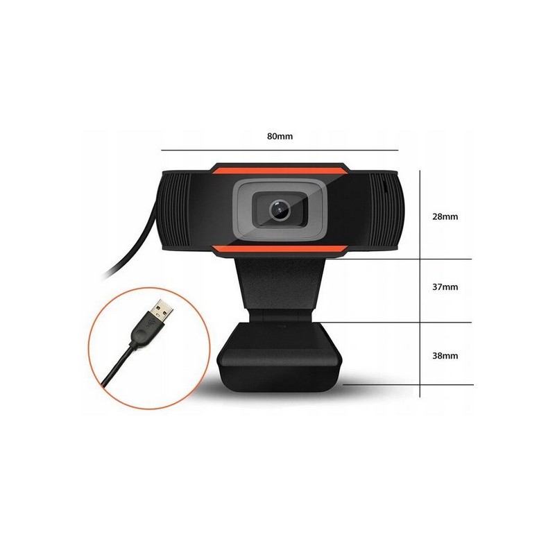 Duxo Kamera Internetowa 1080P, Full Hd, 2Mpx, Wbudowany Mikrofon, Korekcja Kolorów, Webcam-X13