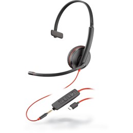 Poly Blackwire Zestaw Słuchawkowy Usb-C+ Jack 3,5Mm  C3215