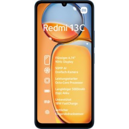 Xiaomi Redmi 13C (Navy Blue) Ds 6.74" Ips Lcd 720X1600/2.0Ghz&1.8Ghz/128Gb/4Gb Ram/Miui 14/Microsdxc/Wifi,Bt/4G Xiaomi