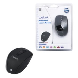 Logilink | Maus Laser Bluetooth Mit 5 Tasten | Mysz Laserowa Bluetooth  | Bezprzewodowy | Czarny