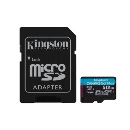 Kingston Microsdxc Canvas Go Plus 512Gb + Adapter