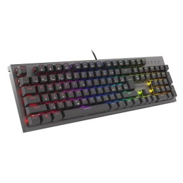 Klawiatura Dla Graczy Genesis Thor 303 Cz/Sk Podświetlenie Rgb Mechaniczna Red Czarna Switch Hot Swa