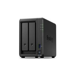 Nas Synology Ds723+  Tower  2X (3.5" Sata Hdd)  Amd Ryzen R1600 ,2Gb Ddr4 Ecc (Max. 32Gb), 2X 1Gbe Rj-45