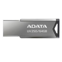 Pendrive Adata Uv250 Auv250-64G-Rbk (64Gb  Usb 2.0  Kolor Srebrny)