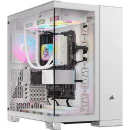 6500X Tempered Glass Mid-Tower, White